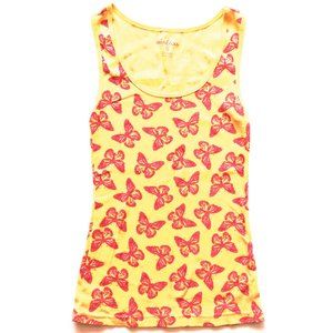 *3/$15* Mix & Co Yellow & Pink Butterfly Tank